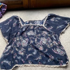 Rue21 sheer floral blouse